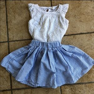 Pumpkin Patch Crochet Top Skirt Set